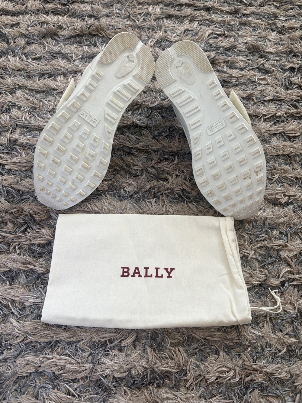 Rare Bally Switzerland GIADA Stone Ivory Lambskin Crystal B-Wings Sneakers 36 - Picture 11 of 15